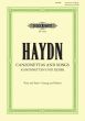 Haydn Canzonettas & Songs for Voice and Piano (12 English Canzonettas and 2 Songs with German Text and 21 German Songs) (Ludwig Landshoff)