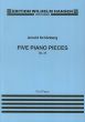 Schoenberg 5 Pieces Op.23 for Piano