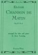 Elgar Chanson de Matin Op. 15 No. 2 for Oboe and Piano (arr. Jerry Lanning)