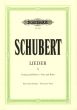 Schubert Lieder vol.1 fur Sehr Tiefe Stimme und Klavier (Herausgeber Max Friedlander) (Peters)