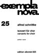 Schnittke Konzert fur Chor / Concerto for Choir (1984 / 85) SSAATTBB Score (Gesangstexte in Russisch (Kyrillisch und Transliteriert)