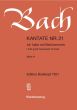 Bach Kantate No.21 BWV 21 - Ich hatte viel Bekummernis (I had great heaviness of heart) Klavierauszug (Deutsch/Englisch)