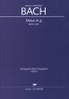 Bach Luterische Messe G-moll BWV 235 Kyrie-Gloria Messe ATB Solo, SATB Chor und Orchester Klavierauszug