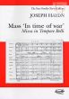 Mass in Time of War (Paukenmesse) (Hob.XXII:9) (Soli-Choir-Orch.)