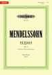 Mendelssohn Elijah (Elias) Op. 70 Soli-Chor-Orchester Klavierauszug (engl.) (Klaus Burmeister)