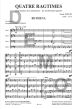 Joplin 4 Ragtimes for Double Bass Quartet Score and Parts (Arranged by Jacques Vanherenthals and Eric Demesmaeker)