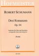 Schumann 3 Romanzen Op. 94 Oboe und Streichtrio (Part./Stimmen) (arr. Hans-Peter Frank)