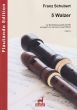 Schubert 5 Walzer 4 Blockflöten (SATB) (Part./Stimmen) (transcr. Hermann-Josef Wilbert)