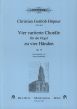 Hopner 4 Variierte Chorale fur Orgel zu 4 Hande