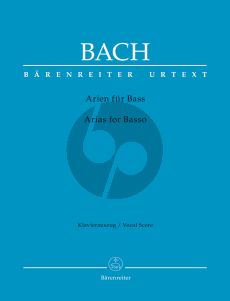 Bach Arias for Basso and Piano with detailed booklet in English (Editor Charlotte Lehmann - Arranger Stefan Müller and Eike Wernhard) (German/English)