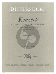 Dittersdorf Konzert C- dur Krebs 158 Violine und Streichorchester (Klavierauszug) (Walter Lebermann und Viktor Kreiner)