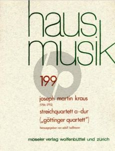 Kraus Streichquartett A-dur VB 185 (Op.1 No.1) (Gottingen-Quartett) (Stimmen) (Adolf Hoffmann)