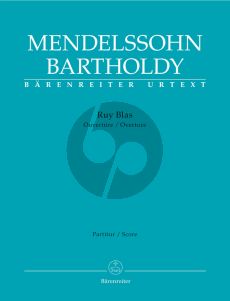 Mendelssohn Ruy Blas Ouverture Op.95 Full Score (edited by Chr.Hogwood) (Barenreiter-Urtext)