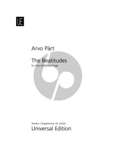 Part The Beatitudes (1990/1991) SATB-Organ Score[Organpart]