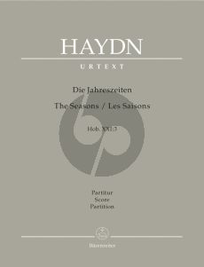 Haydn Die Jahreszeiten / The Seasons Hob.XXI:3 Soli, Chor und Orchester Partitur (Herausgeber Armin Raab) (Barenreiter-Urtext)