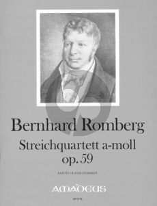 Romberg Quartet No. 10 a-minor Op. 59 (Score/Parts) (edited by Yvonne Morgan)