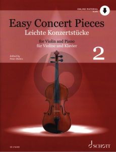 Album Easy Concert Pieces Vol.2 Violin and Piano Book with Audio Online (edited by Peter Mohrs)