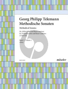 Telemann Methodische Sonaten Vol.1 Altblockflöte und Bc (1728 & 1732) (Martin Nitz)