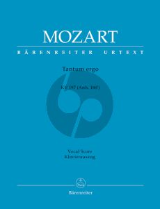 Mozart Tantum ergo KV197 (Anh. 186e) SATB-Orchester Klavierauszug (ed. Helmutt Federhofer) (Barenreiter-Urtext)