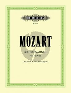 Mozart 6 Sonatinen Nach der Wiener Erstausgabe fur Klavier (Herausgegeben von Heinz Volger)