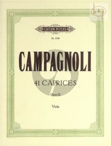 41 Caprices Opus 22 Viola