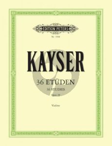 Kayser 36 Etuden Op.20 Violine (Hans Sitt)