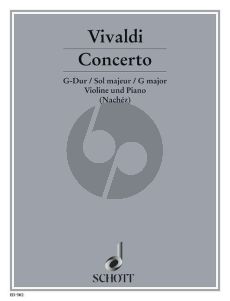 Vivaldi Concerto G-dur RV 298 Violine-Streicher und Bc (Klavierauszug) (Tivadar Nachéz)