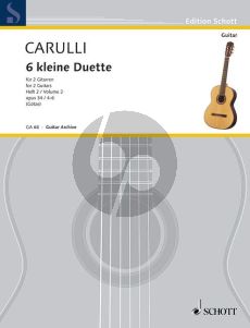 Carulli 6 Little Duets Op.34 Vol.2 2 Guitars (Walter Götze)