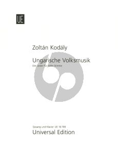 Kodaly Ungarische Volksmusik fur Hohe Stimme und Klavier (Hungarian/German/English)