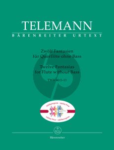 Telemann 12 Fantasias TWV 40:2 - 13 Flute without Bass (edited by Gunter Hauswald)