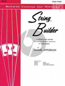 Applebaum String Builder Vol. 3 for Cello (A String Class Method for Individual or Group Instruction)