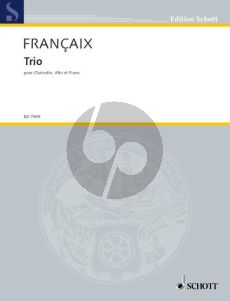 Francaix Trio (1990) Clarinet (Bb)-Viola and Piano (1990) (Score/Parts)