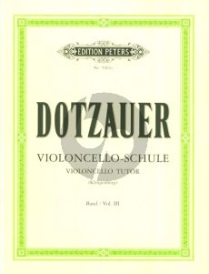 Dotzauer Violoncello-Schule Vol.3 - Die übrigen Lagen (Herausgeber Johannes Klingenberg) (Peters)