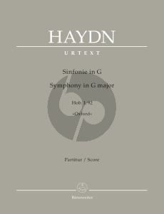 Haydn Symphony G-major Hob. I:92 "Oxford" Full Score