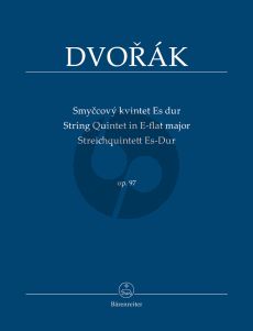 Dvorak Quintet E-flat major Op.97 2 Vi.-2 Va.-Vc Study Score