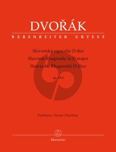 Dvorak Slavonic Rhapsody No.1 D-major Op.45 Orchestra Full Score (edited by Robert Simon)