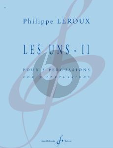 Leroux Les Uns II pour 3 Percusions (Score/Parts)