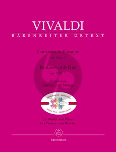 Vivaldi Concerto E-major Op. 8 No. 1 "Spring" for Violin and Piano (edited by Christopher Hogwood)