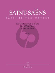 Saint-Saens Six Études for Piano Op. 111 R 49 Deuxième livre Piano (Catherine Massip)