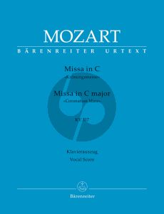 Mozart Missa C-major KV 317 "Kronungs-Messe" Soli-Choir-Orch. Vocal Score