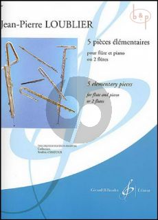 5 Pieces Elementaires (Flute-Piano[or 2 Fl.]) (interm.)