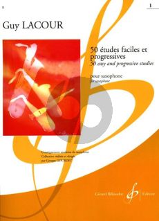 Lacour 50 Etudes Faciles et Progressives Vol. 1 pour Saxophone