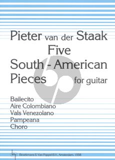 Staak 5 South-American Pieces for Guitar