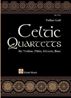 Celtic Quartets Violine-Flote-Gitarra-Bass (Part./Stimmen)