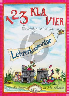 Ehrenpreis 123 Klavier (Klavierschule für 2 - 8 Hände) Vol.1 (Lehrerkommentar)