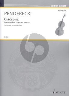 Penderecki Ciaccona- In memoriam Giovanni Paolo II 6 Violoncellos