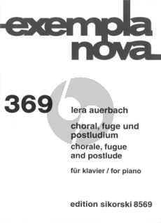 Auerbach Choral Fuge und Postludium Op.31 Klavier