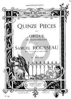 Rousseau 15 Stucke Vol.2 Orgel