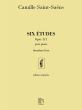 Saint-Saens 6 Etudes Op.111 Deuxieme Livre Piano