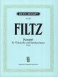 Filtz Konzert G-dur Violoncello und Streichorchester (Klavierauszug) (Heinrich Klug)